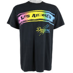 MLB - Los Angeles Dodgers Spell-Out T-Shirt 1990 Large Vintage Retro Baseball