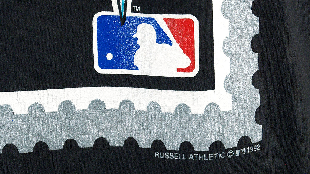 MLB (Russel Athletic) - Florida Marlins T-Shirt 1992 Large Vintage Retro Baseball