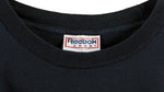 Reebok - Black Big Spell-Out T-Shirt 1990s Large Vintage Retro 