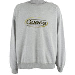 Guess - Grey Spell-Out Sweatshirt 1990s X-Large