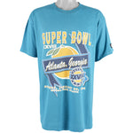 Starter - Blue Super Bowl XXVIII Atlanta T-Shirt 1994 Large Vintage Retro Football
