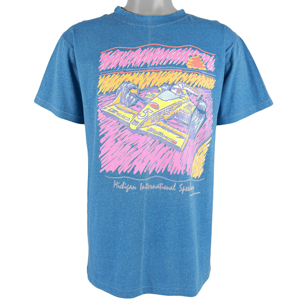 Vintage - Michigan International Speedway T-Shirt 1990s Large Vintage Retro 