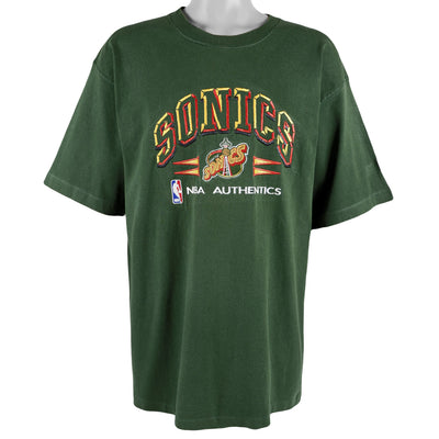NBA (Logo Athletic) - Seattle SuperSonics T-Shirt 1990s X-Large