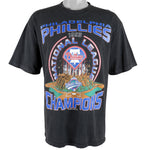 Starter - Philadelphia Phillies Spell-Out T-Shirt 1993 Large Vintage Retro Baseball