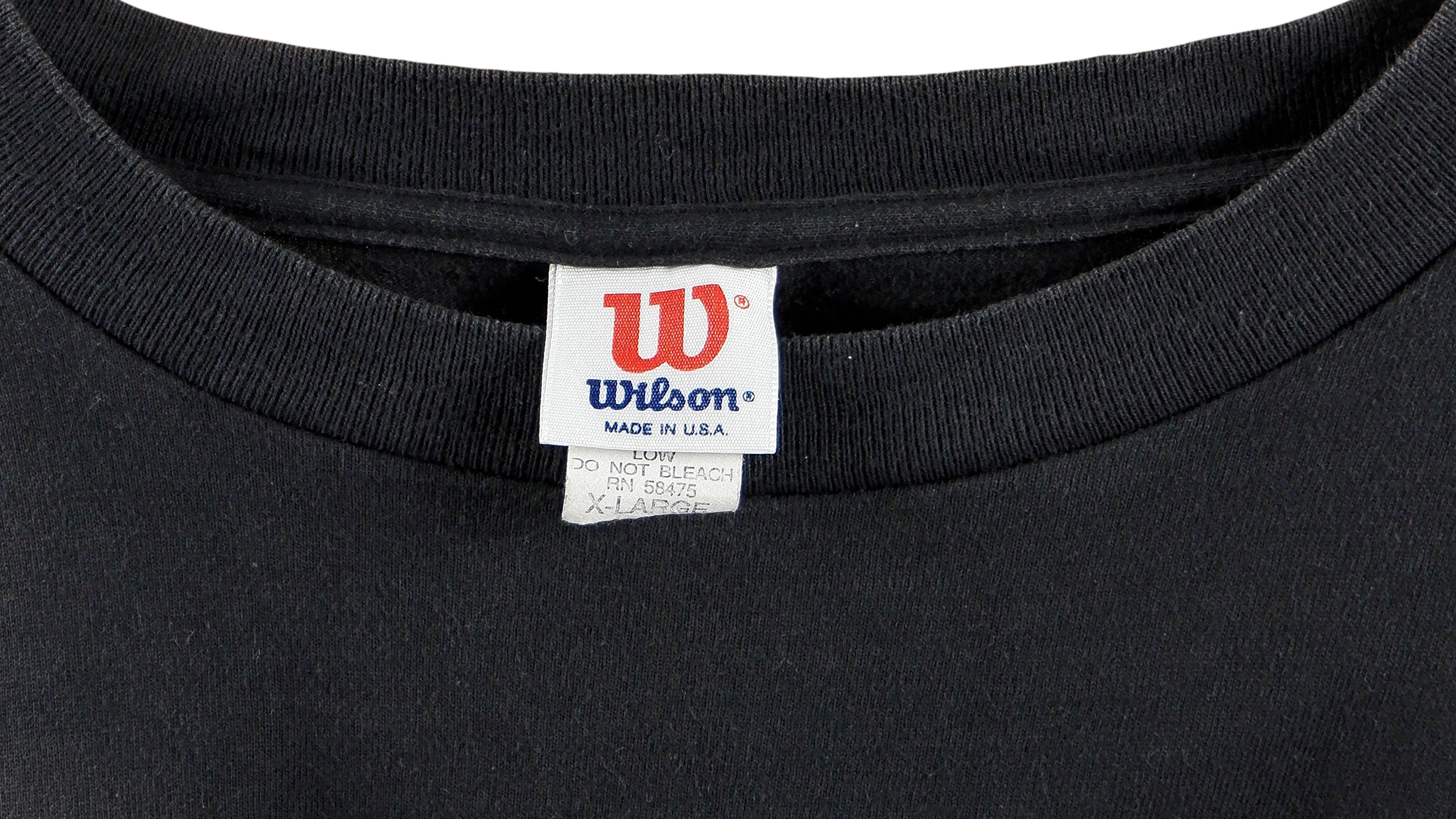 Wilson - Blue Big Spell-Out T-Shirt 1990s X-Large Vintage Retro 