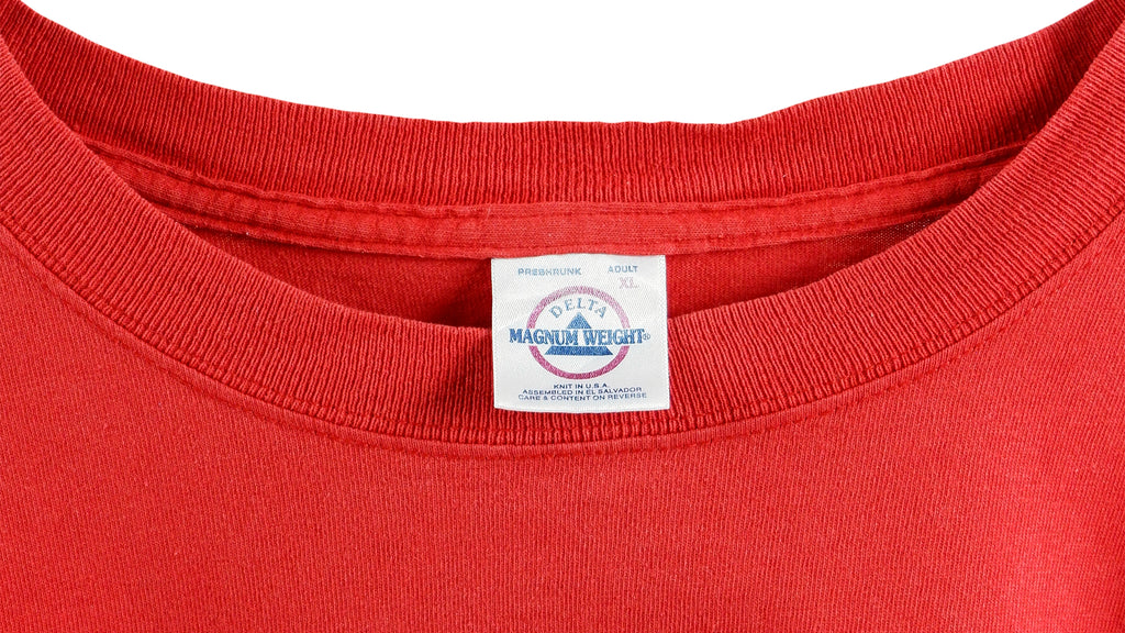 NHL - Detroit Red Wings Stanley Cup Big Logo T-Shirt 2002 X-Large Vintage Retro Hockey