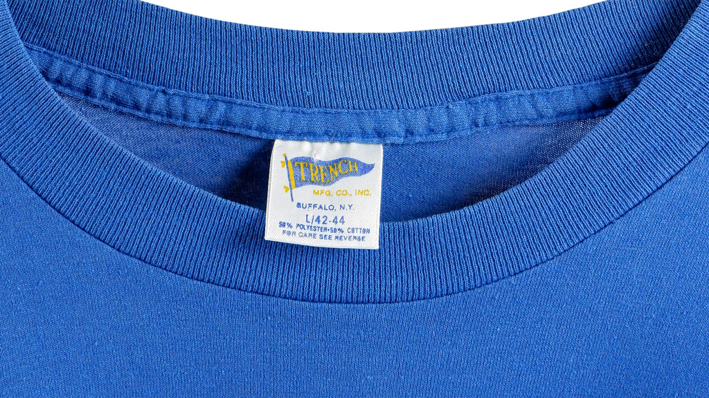 MLB (Trench) - Los Angeles Dodgers Spell-Out T-Shirt 1990 Large Vintage Retro Baseball