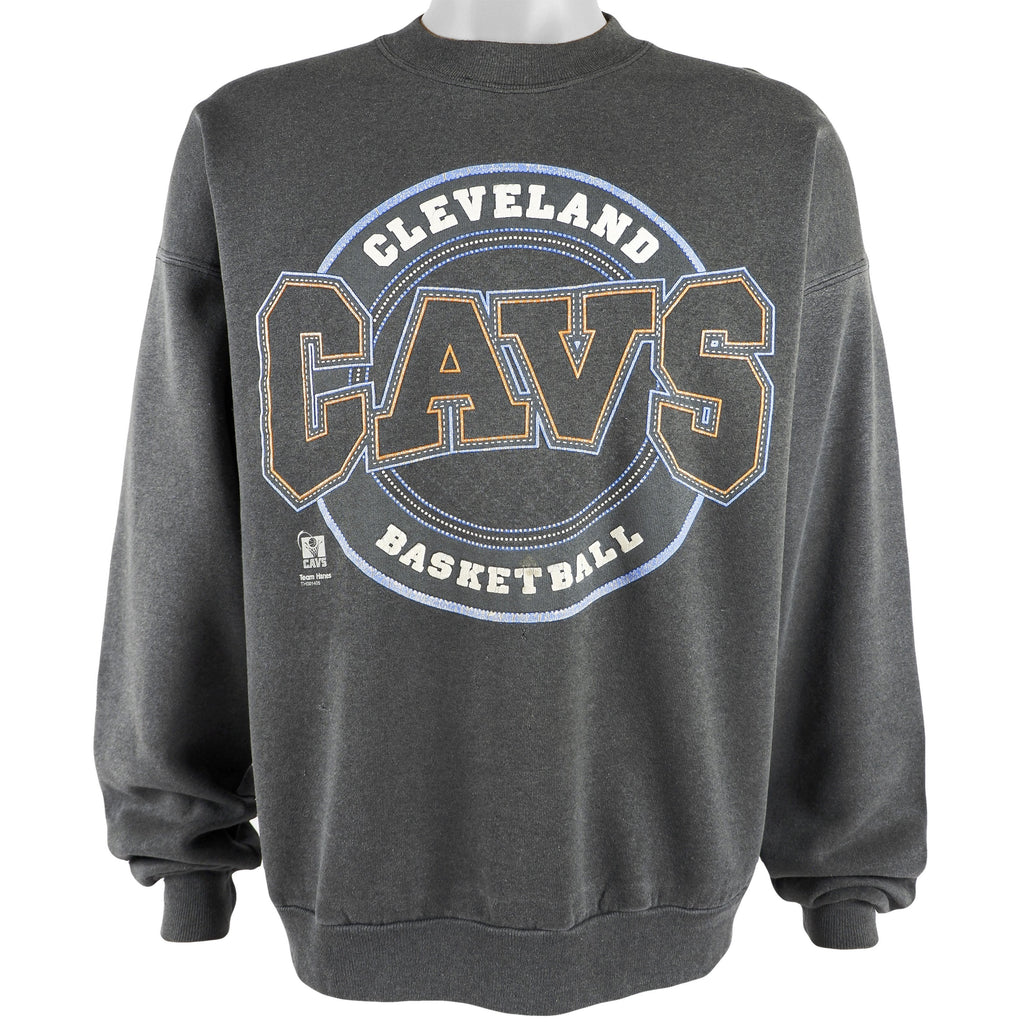 NBA (Hanes) - Cleveland Cavaliers Crew Neck Sweatshirt 1990s Large Vintage Retro Basketball