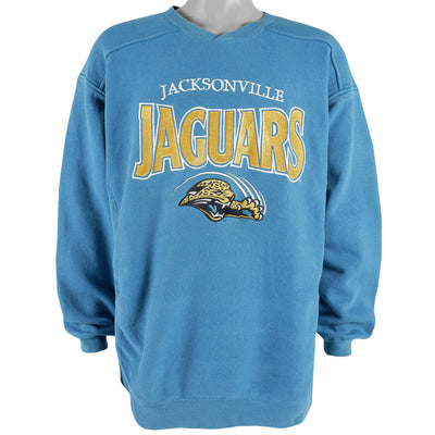 NFL (Galt Sand) - Jacksonville Jaguars Crew Neck Sweatshirt 1990s Large