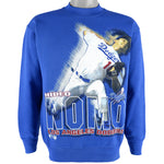 MLB (Salem) - Los Angeles Dodgers, Hideo Nomo Deadstock Crew Neck Sweatshirt With Tags 1995 Medium