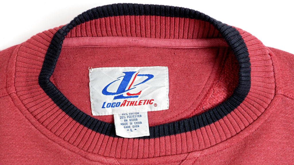 NFL (Logo Athletic) - Super Bowl 30th Spell-Out Crew Neck Sweatshirt 1996 Large Vintage Retro Football