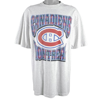 NHL (Bulletin Athletic) - Montreal Canadiens Spell-Out T-Shirt 1990s Large