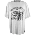 MLB (Nutmeg) - Chicago White Sox Big Logo T-Shirt 1990s X-Large Vintage Retro Baseball