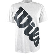 Wilson - Grey Big Spell-Out Deadstock T-Shirt 1990s Medium Vintage Retro