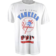 MLB (Run-Be) - New York Yankees Deadstock T-Shirt 1990s Medium Vintage Retro Baseball