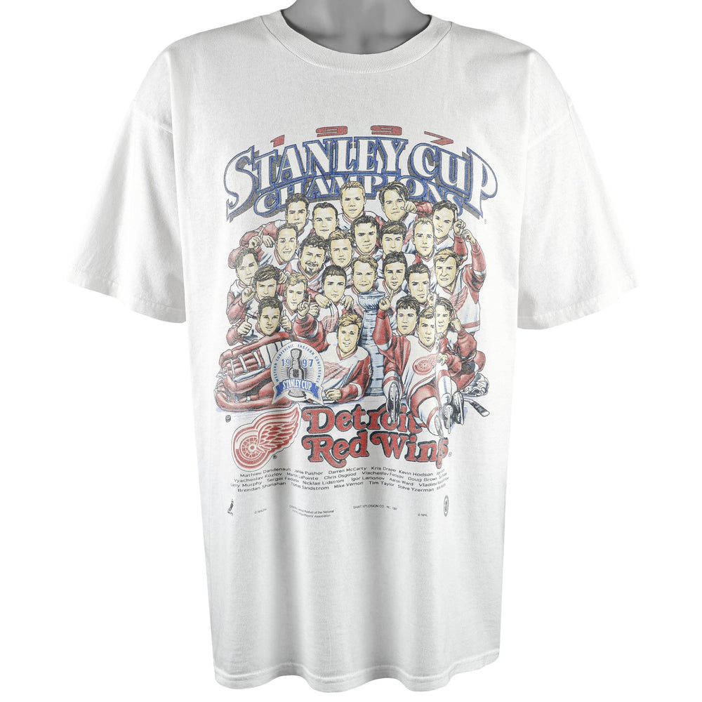 NHL (Gildan) - Detroit Red Wings Stanley Cup Big Logo T-Shirt 1997 X-Large Vintage Retro Hockey