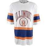 NCAA (Nutmeg) - Illinois Fighting Illini Big Spell-Out Football Jersey 1990s Large