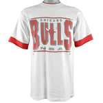 NBA (Salem) - Chicago Bulls Roll Em Ups T-Shirt 1991 Medium