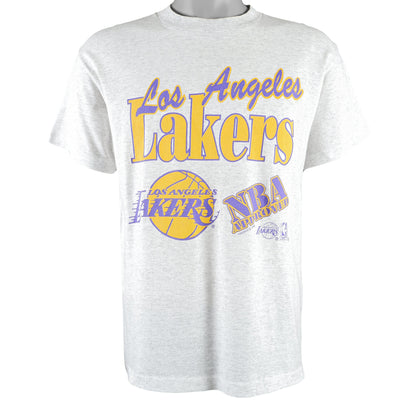 NBA - Los Angeles Lakers Spell-Out T-Shirt 1991 Large