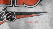 NHL (True-Fan) - Philadelphia Flyers Spell-Out T-Shirt 1995 Medium Vintage Retro Hockey