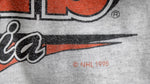 NHL (True-Fan) - Philadelphia Flyers Spell-Out T-Shirt 1995 Medium Vintage Retro Hockey