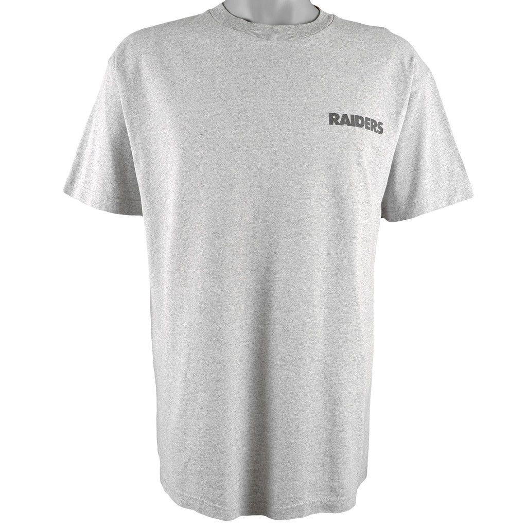 NFL - Oakland Raiders Spell-Out T-Shirt 1990s Large Vintage Retro Football