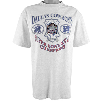 NFL (Nutmeg) - Dallas Cowboys, Super Bowl XXVI Champions  T-Shirt 1993 X-Large