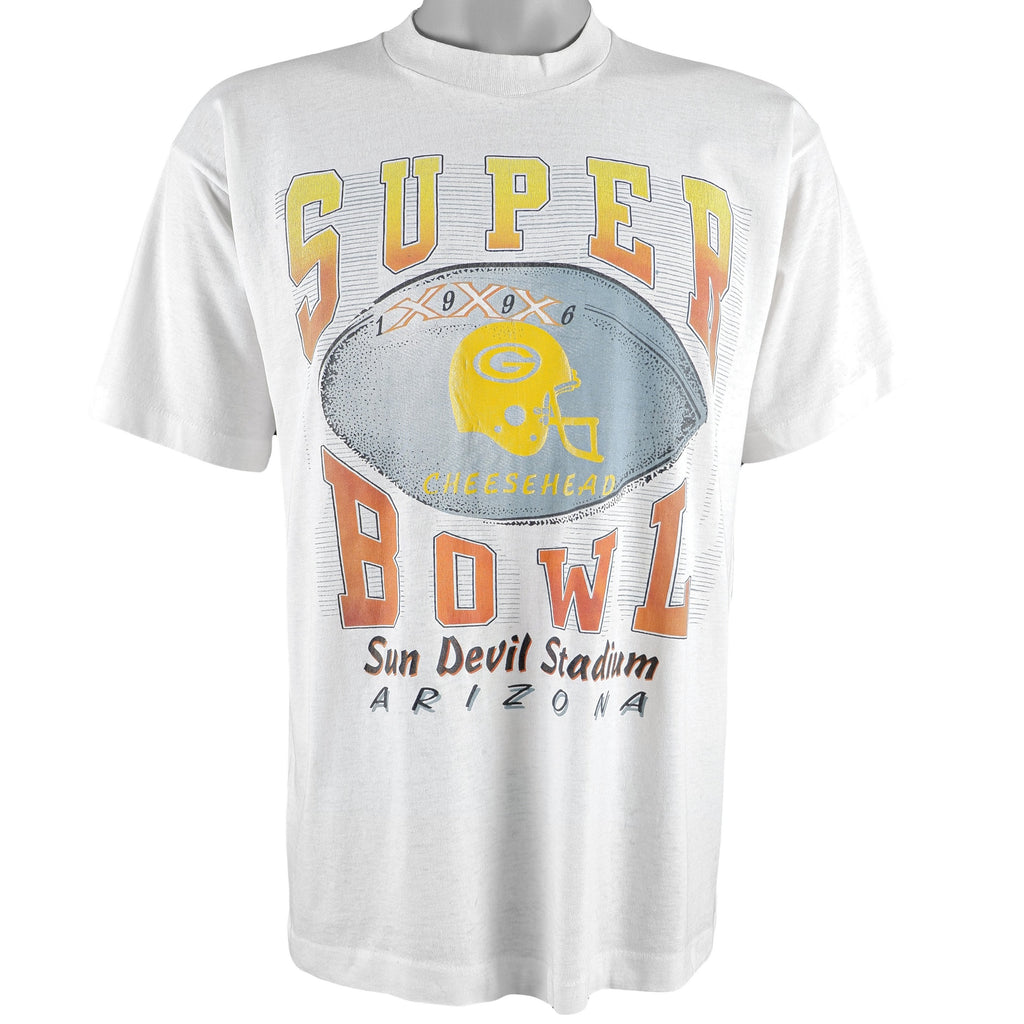 NFL (Best) - Super Bowl 30th, Sun Devil Stadium T-Shirt 1996 Large Vintage Retro Football