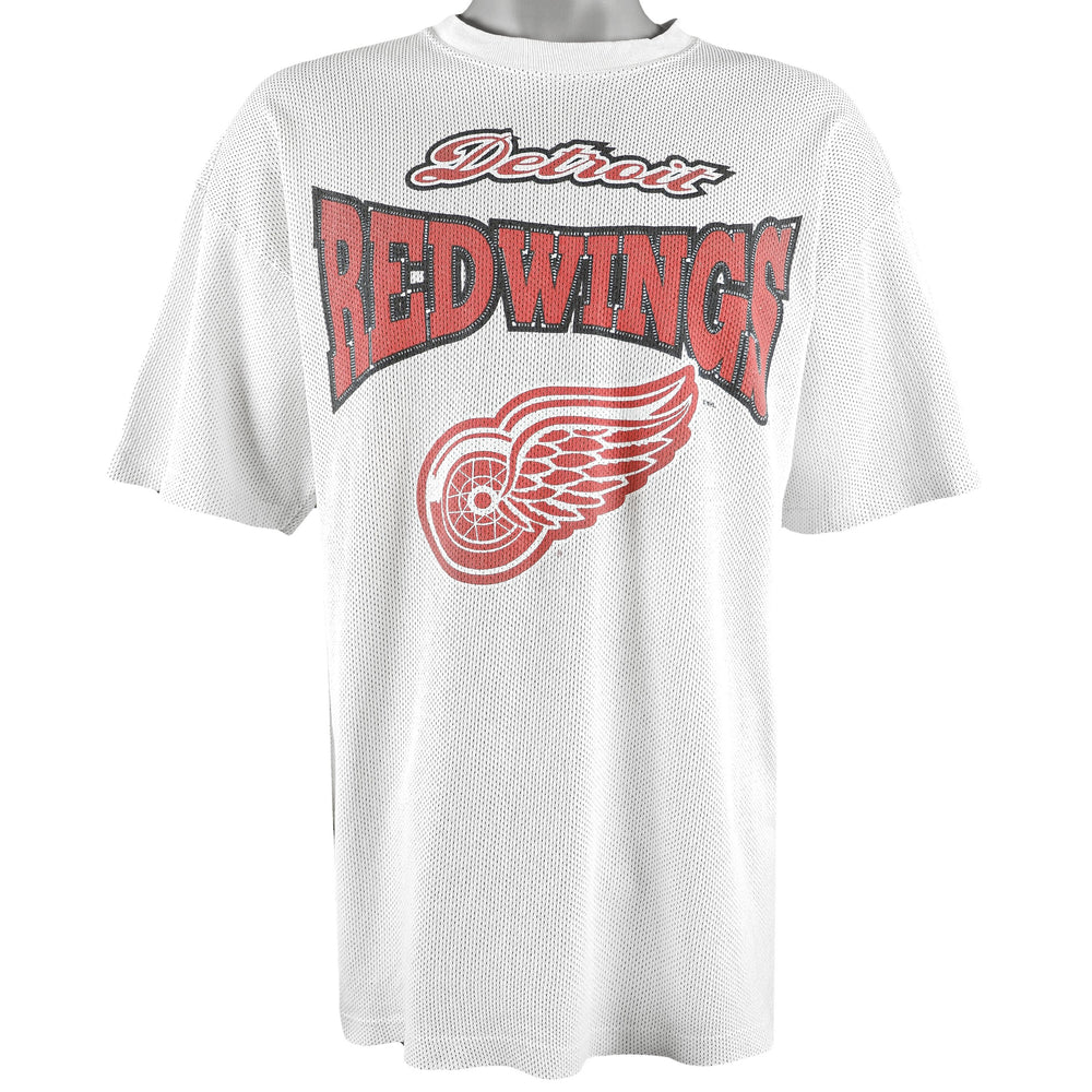 NHL (Savvy) - Detroit Red Wings Big Logo T-Shirt 1990s X-Large Vintage Retro Hockey