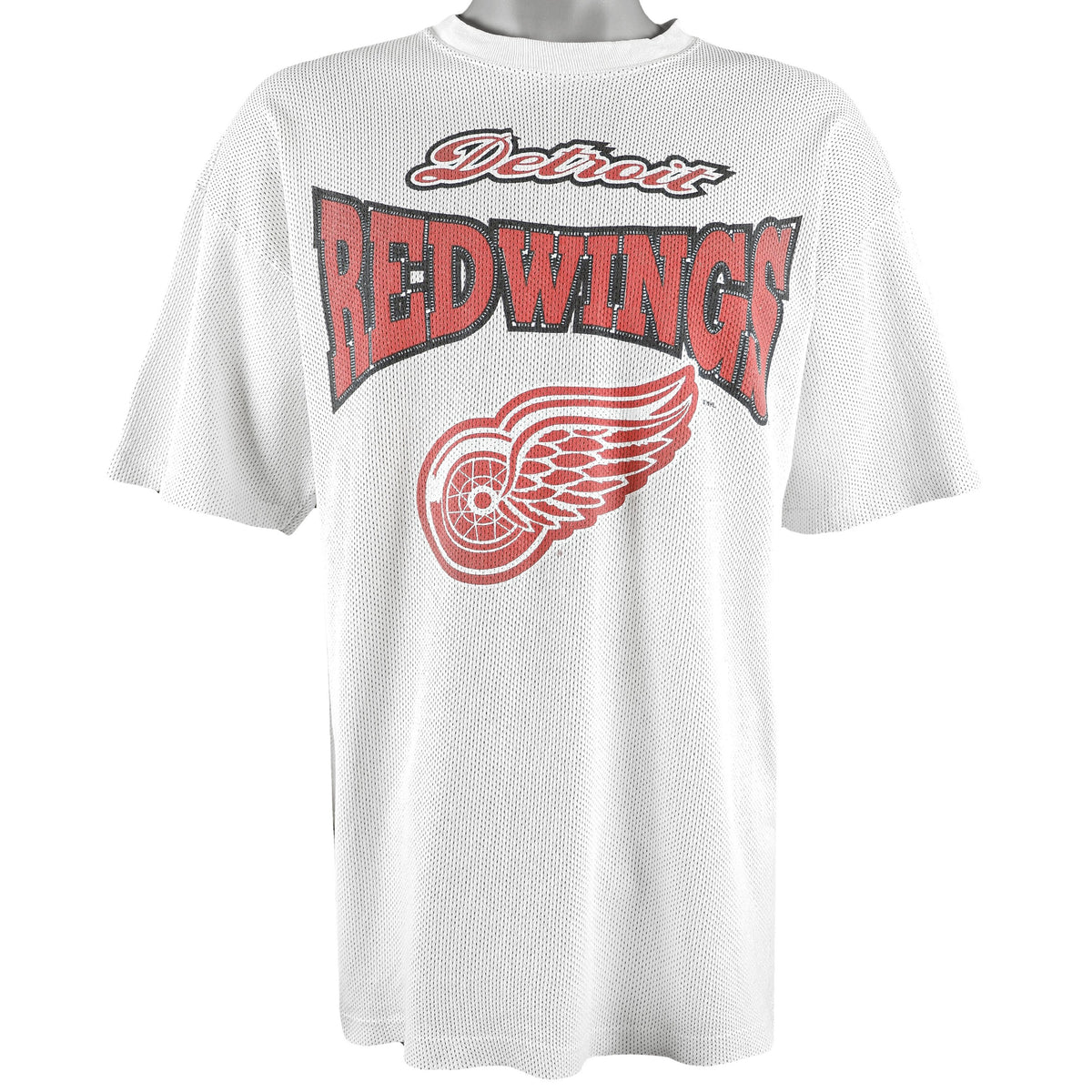 NHL (Savvy) - Detroit Red Wings Big Logo T-Shirt 1990s X-Large Vintage Retro Hockey