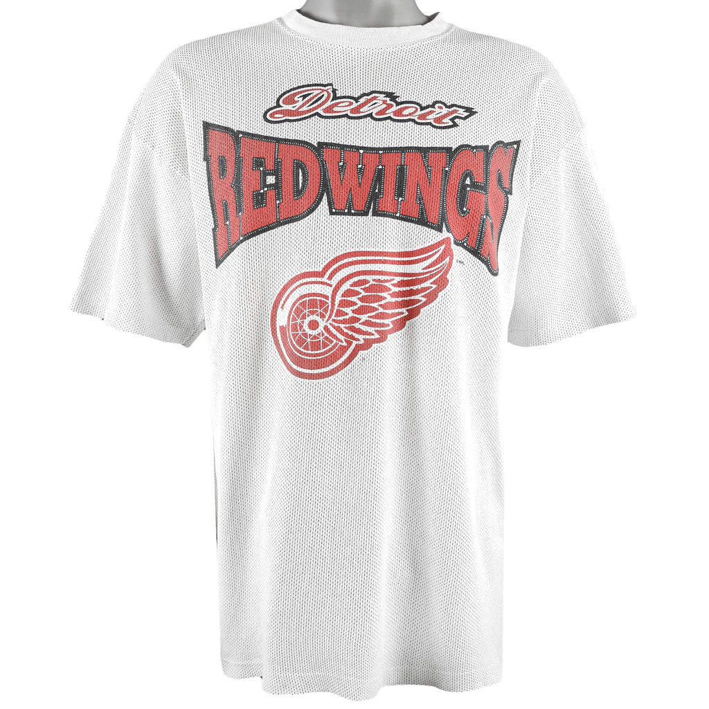 NHL (Savvy) - Detroit Red Wings Big Logo T-Shirt 1990s X-Large Vintage Retro Hockey