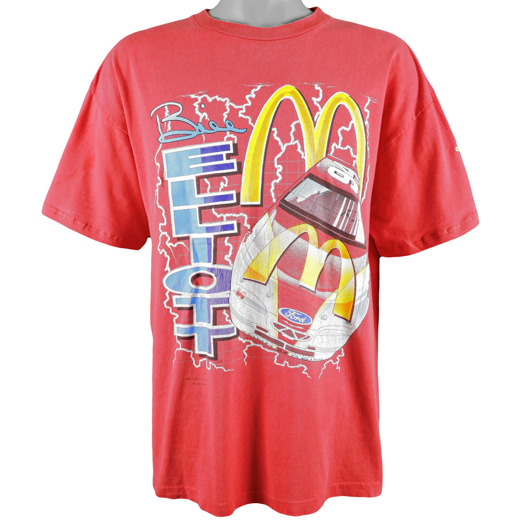 NASCAR (Kudsu) - Bill Elliott #94, McDonalds T-Shirt 1996 X-Large Vintage Retro
