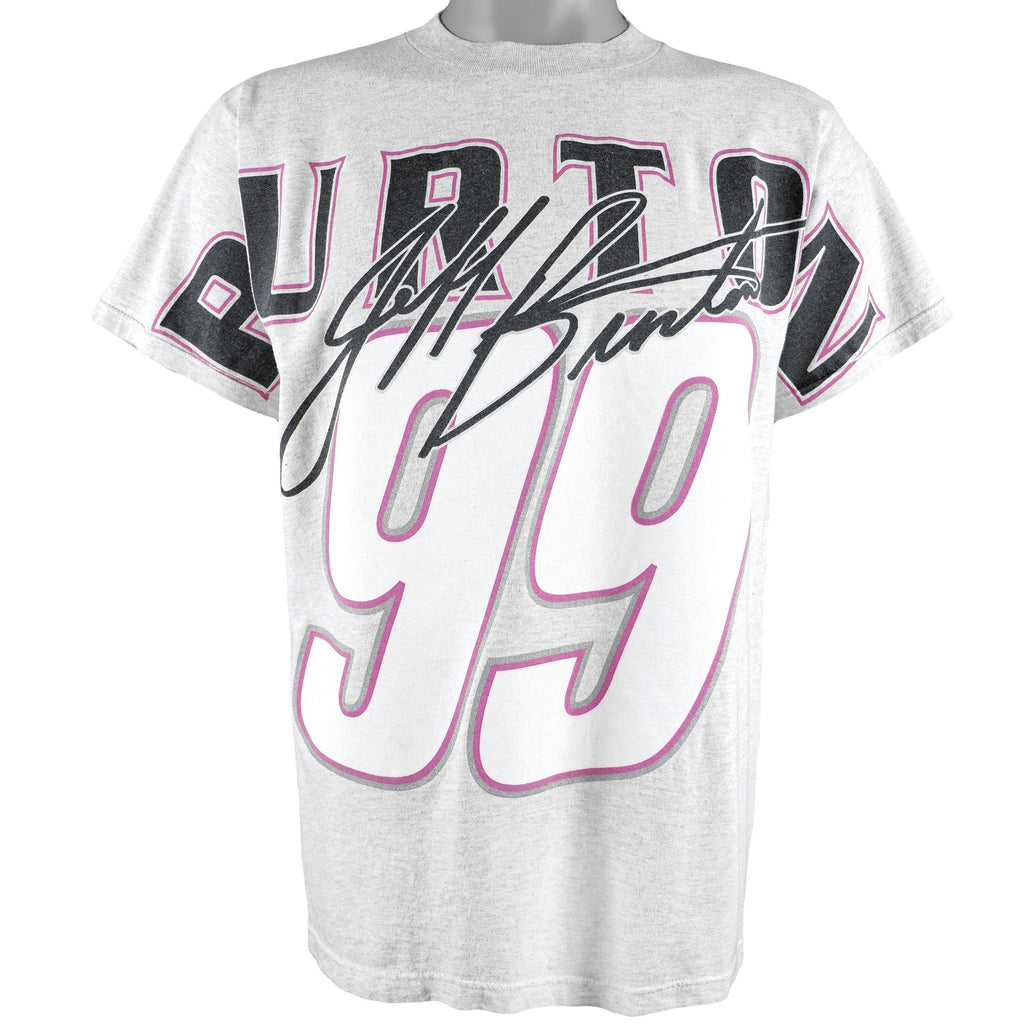 NASCAR (Tultex) - Jeff Burton Number 99 T-Shirt 1990s Medium Vintage Retro