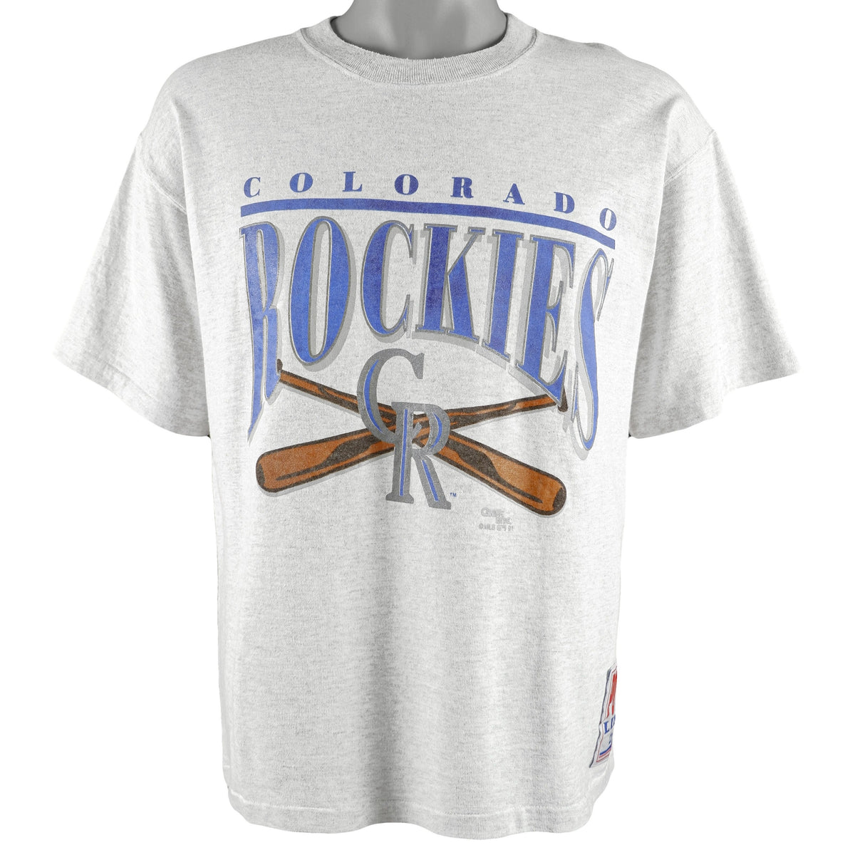 MLB (Chalk Line) - Colorado Rockies T-Shirt 1991 Large Vintage Retro Baseball