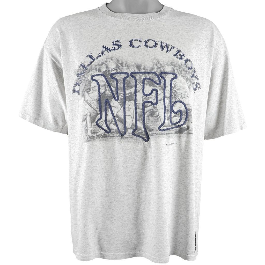 NFL (Nutmeg) - Dallas Cowboys T-Shirt 1993 X-Large Vintage Retro Football