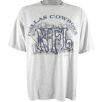 NFL (Nutmeg) - Dallas Cowboys T-Shirt 1993 X-Large Vintage Retro Football