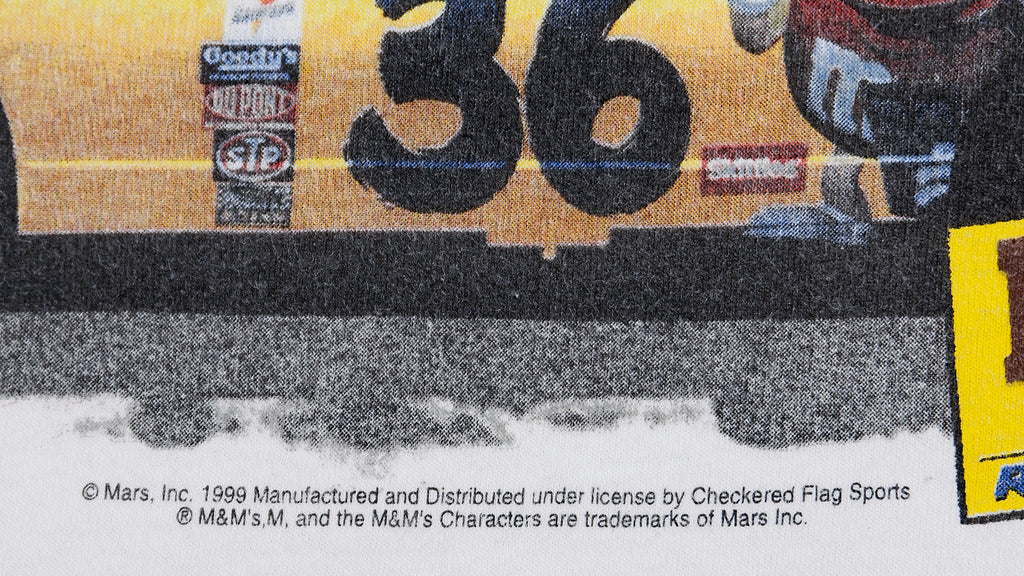 NASCAR (Santee) - Ernie Irvan, Number 36 T-Shirt 1999 Medium Vintage Retro