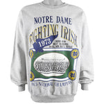 NCAA - Notre Dame Fighting Irish, 1973 Champions Sweatshirt 1990s X-Large Vintage Retro Football College
