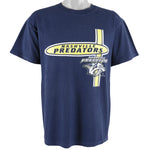 NHL (Logo 7) - Nashville Predators Spell-Out T-Shirt 1990s Large Vintage Retro Hockey