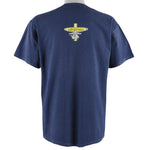 NHL (Logo 7) - Nashville Predators Spell-Out T-Shirt 1990s Large Vintage Retro Hockey