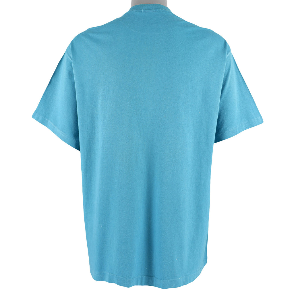 NBA (Grand Sport) -  Charlotte Hornets Spell-Out T-Shirt 1990s Large Vintage Retro Basketball