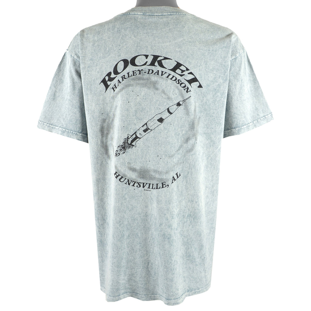 Harley Davidson - Grey Spell-Out T-Shirt 2003 Large Vintage Retro