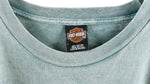 Harley Davidson - Grey Spell-Out T-Shirt 2003 Large Vintage Retro