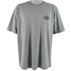 Harley Davidson - Grey Spell-Out T-Shirt 1990s X-Large Vintage Retro