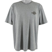Harley Davidson - Grey Spell-Out T-Shirt 1990s X-Large Vintage Retro