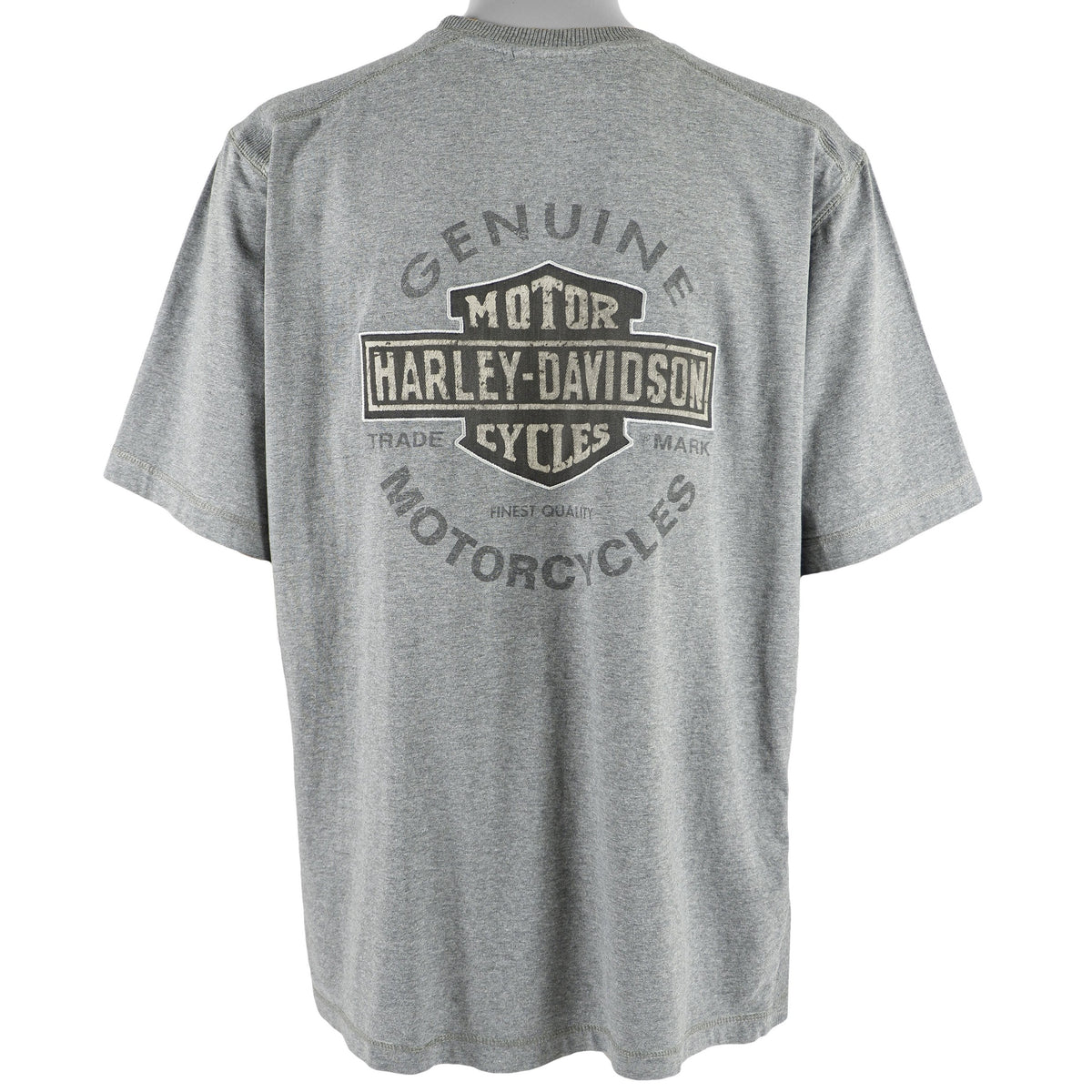 Harley Davidson - Grey Spell-Out T-Shirt 1990s X-Large Vintage Retro