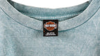 Harley Davidson - Blue Spell-Out T-Shirt 2003 X-Large Vintage Reto