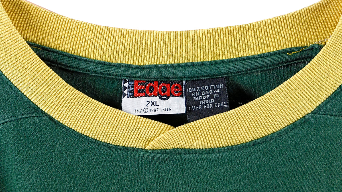 NFL (Edge) - Green Bay Packers Big Spell-Out Football Jersey 1990s X-Large Vintage Retro Football