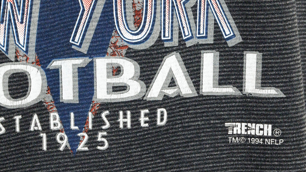 NFL (Trench) - New York Giants Spell-Out T-Shirt 1994 X-Large Vintage Retro Football