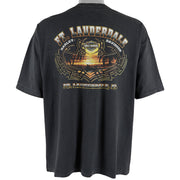 Harley Davidson - Ft. Lauderdale T-Shirt 1990s X-Large Vintage Retro